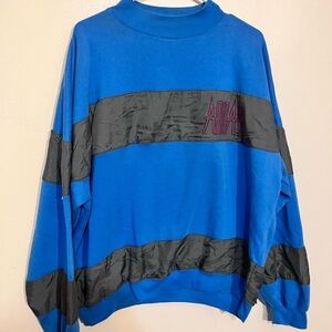 1980’s vintage Adidas men’s sweatshirt with parachute fabric & embroidered logo